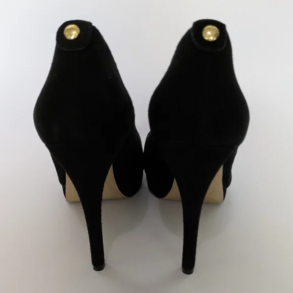 Michael Michael Kors York Suede Pumps Women’s Size 10M Black Stiletto High Heels - Picture 3 of 8